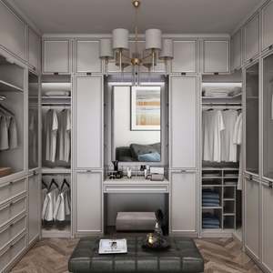YALIG Closet <b>Wardrobe</b> Wooden <b>Wardrobe</b> Closet Bedroom Furniture Sliding Mirror <b>Wardrobe</b> - Product Image 2