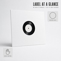 Pochette pour disque vinyle en carton blanc de 12 pouces avec trou central, couverture en papier pour affichage de l'étiquette