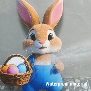 Best-Selling Rustic Style Easter Patio <b>Sign</b> 3D Bunny Design Cross-Border Inflatable Outdoor Holiday Yard Decorations <b>for</b> <b>Gardens</b> - Product Image 2