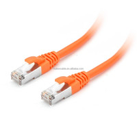 Color Gris Azul Rosa Rojo SFTP Cat6a Patch Cable 15cm