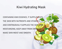 Beauté Kawaii Masques Faciaux Peau Peel Off Animal Marque Privée Superfood Green Sheet Mask avec des algues