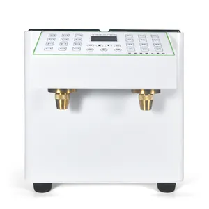 Fructose Machine For Bubble Tea Bar 5L+5L Sugar Dispenser 32 Keys Bees Fructose Quantitative Machine Restaurant Milk Tea Shop