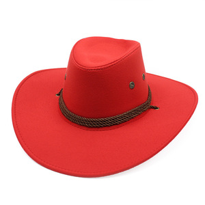 Sombrero Vaquero Occidental para Hombre, Sombrero de Jazz para Caballero y Vaquera con Gamuza, Sombrero para Disfraces y Fiestas - Product Image 5