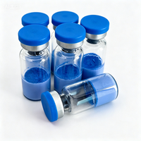 Poudre de GHK-CU de haute qualité, peptide de cuivre bleu, qualité cosmétique, CAS 49557-75-7