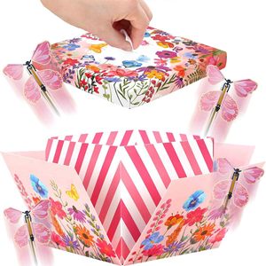 Boîte surprise <span class=keywords><strong>papillon</strong></span> volant magique multicolore, boîte cadeau créative avec papillons volants pour fête - Product Image 3