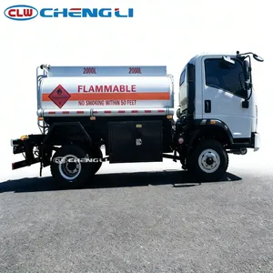 Camion-citerne Sinotruk Howo 4x2 avec double réservoir de 2000L+2000L pour le transport de carburant essence et diesel, mobile, à vendre - Product Image 3