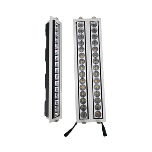 <span class=keywords><strong>Spot</strong></span> LED encastré <span class=keywords><strong>rectangulaire</strong></span> en aluminium à grille linéaire, CRI 90 élevé, COB orientable, pour un design moderne et élégant - Product Image 4