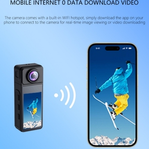 กล้องกีฬาแม่เหล็ก 2K แบบพกพา กล้องติดหมวก WiFi สำหรับกิจกรรมกลางแจ้ง ปั่นจักรยาน กล้องบันทึกภาพสัตว์เลี้ยง - Product Image 4
