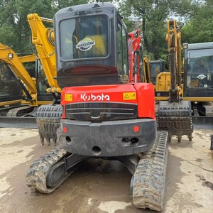 Mini-excavatrice compacte sur chenilles Kubota U35 d'occasion japonaise, à bras rotatif sans recul, 3,5 tonnes, sélectionnée, à vendre à bas prix - Product Image 6