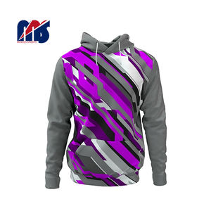 เสื้อสวมหัวสำหรับผู้ชายผ้าคอตตอนโพลีเอสเตอร์พิมพ์ลายโลโก้แบบกำหนดเอง - Product Image 3