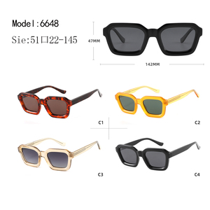 Unisex Rectangle <b>Sunglasses</b> Full Rim Black <b>Frame</b> UV400 Protection Adult Casual Style - Product Image 3