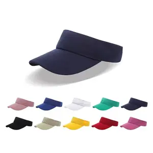 Topi Visor olahraga warna kustom topi Visor topi modis untuk lari