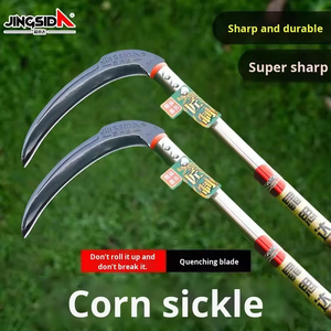 <span class=keywords><strong>Outil</strong></span> agricole efficace, faucille spéciale épaissie en acier au carbone noir, <span class=keywords><strong>pour</strong></span> couper l'herbe, <span class=keywords><strong>le</strong></span> maïs et <span class=keywords><strong>le</strong></span> <span class=keywords><strong>blé</strong></span> - Product Image 1