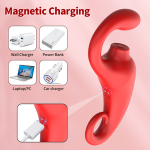 Gelance 2 في 1 TPE تدليك هزاز G-Spot دسار مع ميزات لعق الربت مص لاستمناء الإناث - Product Image 6