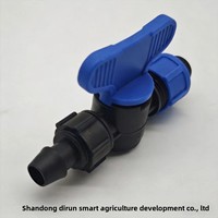 Valve de dérivation 16 mm pour tuyau d'irrigation goutte à goutte en plastique, petit connecteur de raccordement