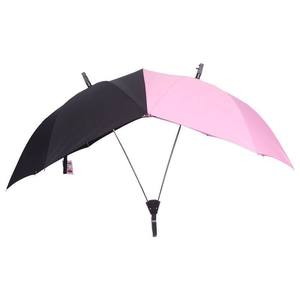 Parasol manuel en papier pour couples, vente en gros à prix d'usine, spécial retraite, pour deux personnes, tissu pongé 190T - Product Image 1