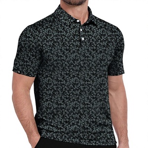 Camisa Polo de Golf con Estampado Floral Personalizada para Hombre, Manga Corta, Transpirable, Deportiva, Informal, OEM, ODM, Ropa al por Mayor para Hombre, Verano - Product Image 1