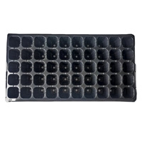 Plateaux de semis pour la propagation des plantes, grands plateaux de pépinière à 50 alvéoles, réutilisables, taille personnalisée, noirs, en PS respirant