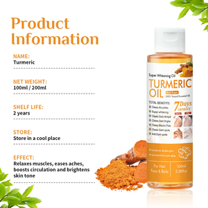 Aceites Esenciales de Cúrcuma Orgánica, Mezcla Antioxidante, Aceites <span class=keywords><strong>para</strong></span> la Piel <span class=keywords><strong>para</strong></span> un Brillo Radiante y Nutrición - Product Image 2