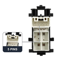 Interruptor de Control de Elevalunas Eléctrico 84810-06060, Interruptor Principal de Elevalunas Compatible con TOYOTA CAMRY/COROLLA Año 08