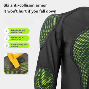 YOUNGSON Spo Pad 3D Ergonomique Tissu Extensible Anti-collision Protection Dorsale de Snowboard Compression Intégrale Polyvalente - Product Image 2