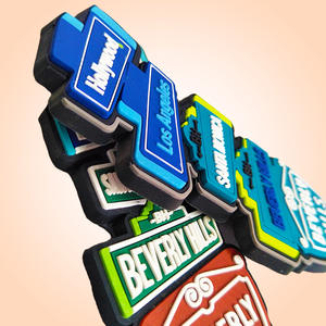 تذكارات سياحية أمريكية مخصصة لوس أنجليس نيويورك الجديدة مغناطيس ثلاجة بولي كلوريد الفينيل غراء ناعم يقطر مغناطيس ثلاجة مغناطيسي قوي - Product Image 4