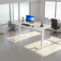 Bureau debout télescopique en métal ergonomique au design moderne, réglable en hauteur, bureau d'ordinateur pour la maison, bureau de direction