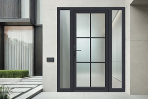 <span class=keywords><strong>Porte</strong></span> battante moderne à double vitrage avec <span class=keywords><strong>cadre</strong></span> en aluminium, isolation phonique, pour entrée de salon intérieur - Product Image 6