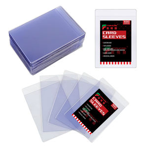 カスタム 透明 PVC ゲーム トレーディング スポーツカード プロテクター トップローダー セミ リジッド カードスリーブ セーバー ホルダー - Product Image 1