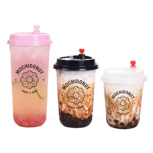 Factory Supply Bubble Tea Cups Custom Logo For Mochinut Donut Shop
