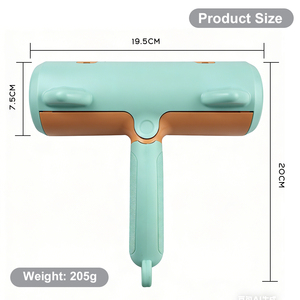 Bouton en plastique Portable Pet Hair Remover Roller Brosse de toilettage Caractéristiques durables <span class=keywords><strong>Produit</strong></span> d'outil de suppression amélioré - Product Image 3