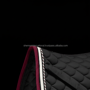 Shemax-almohadilla para SILLÍN de Doma (negro/rojo vino) - Product Image 1