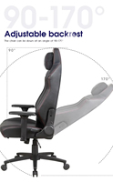 Chaises de jeu confortables pour adultes de grande taille, robustes, inclinables, Silla Game, pour bureau/PC, sièges ergonomiques