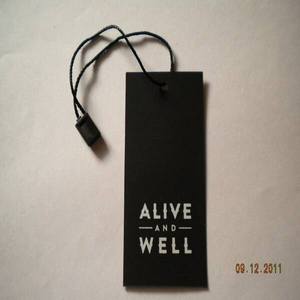 Étiquettes suspendues en papier avec cordon pour vêtements, chaussures, accessoires et fixation d'étiquettes de produits. - Product Image 3