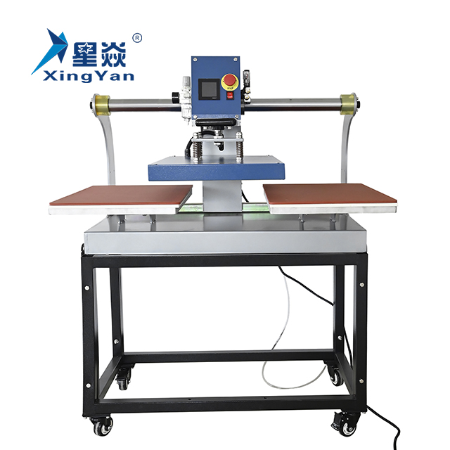 Xingyan Factory 40*60cm Up-Slided Double Station maglietta a sublimazione di grande formato macchina pneumatica automatica per il trasferimento della pressa di calore