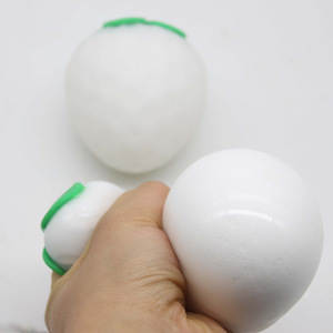 New Creative Light Variation Strawberry <b>Squeeze</b> Toy Stress Relief Flour <b>Ball</b> Slow Rebound Fruit Plastic Toy - Product Image 5