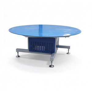 Plateforme tournante automatique à convoyeur circulaire pour le retournement de palettes, destinée aux lignes de production du bois et au tri en entrepôt - Product Image 1