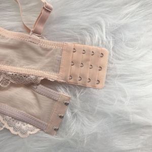 All'ingrosso reggiseno a <span class=keywords><strong>balconcino</strong></span> Push up Sexy in pizzo Plus Size biancheria intima con ferretto foderata in spugna - Product Image 6