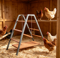 Support de perchoir en métal pour poulets, jouet suspendu pour poulailler de jardin