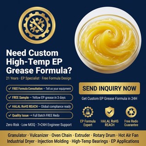 Grasa EP de alta temperatura en pasta amarilla, de -15°C a 280°C, NLGI 2, para rodamientos de granuladoras, peletizadoras, vulcanizadoras, cadenas de horno, OEM - Product Image 6