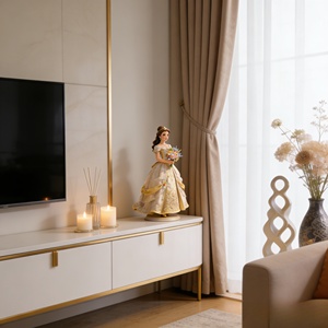 Belle: la Princesa Dorada. Esta Escultura Fue Tallada y Fundida por Bozhiyi - Product Image 5