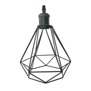 <span class=keywords><strong>Paralume</strong></span> Vintage industriale in ferro nero E27/E26 con <span class=keywords><strong>elegante</strong></span> presa e portalampada cover per interni per decorazioni per la casa - Product Image 1