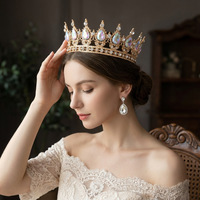 Couronnes et diadèmes en cristal pour cheveux, accessoires pour filles et femmes, décorations de gâteau, fleurs pour mariage, anniversaire, fête prénatale - Vente en gros