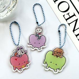 Spot SK <b>Anime</b> Cartoon Image UV Printing Acrylic PVC Key Chain Pendant Bag Decorative Souvenir with Peripheral Doll Design - Product Image 4