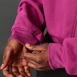 All'ingrosso <span class=keywords><strong>felpe</strong></span> da <span class=keywords><strong>uomo</strong></span> <span class=keywords><strong>viola</strong></span> top di moda personalizzate con stampa digitale oversize Streetwear giacca con cappuccio - Product Image 5