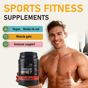 Production en usine et logo personnalisé, complément protéiné musculaire, protéine nutritionnelle à haute teneur, immunité, poudre de protéine de lactosérum - Product Image 2
