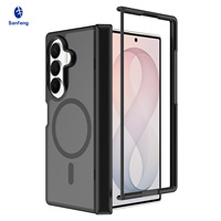 Coque de protection de luxe antichoc pour Samsung Z Fold 8 Ultra 7, toucher doux effet peau, magnétique, personnalisable, vente en gros