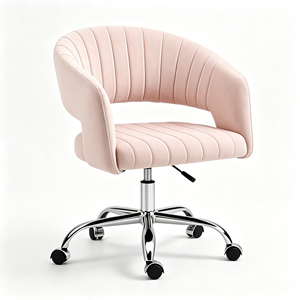 Ensemble de table de manucure rose avec collecteur de poussière, poste de travail moderne pour salon de beauté avec 3 chaises roulantes - Product Image 3