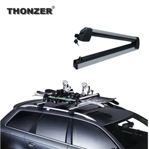 Universele Aluminium Auto Dak Ski Snowboard Rekken Carriers 2 Stuks Mount Op Voertuig Top Cross Bars