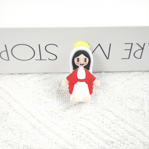 Jincan 2026 Nuevas Mini Figuras Decorativas Religiosas de Marí<span class=keywords><strong>a</strong></span> y Jesús para Pascua, JC-1203, PVC, Goma Suave, Impresión Digital, Regalo - Product Image 4